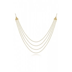 a layered gold necklace from Gabriel & Co.