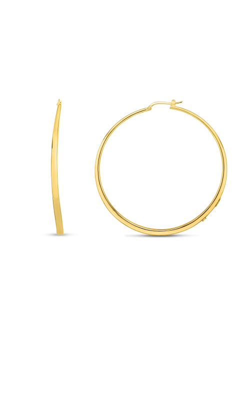 Roberto Coin 18K Yellow Gold Graduated Hoop Earrings 674440AYER00